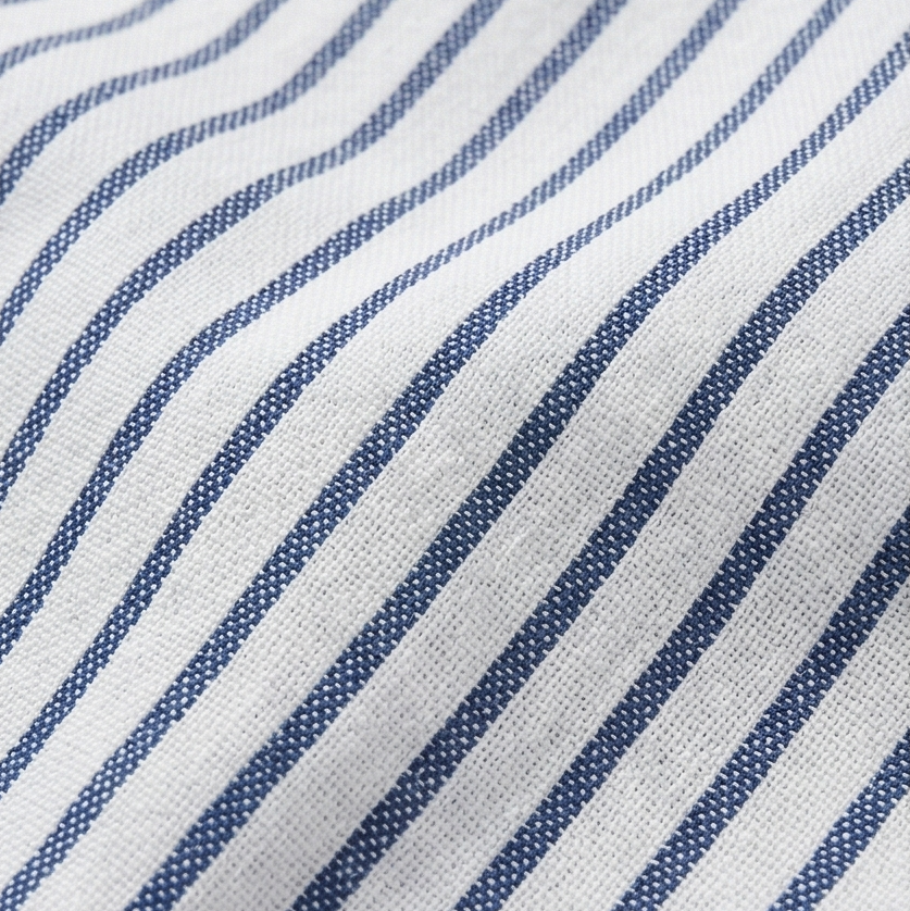 Coastlyn – Pantaloni a righe da donna con rifinitura a bottoni