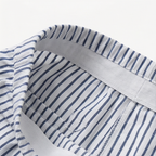 Coastlyn – Pantaloni a righe da donna con rifinitura a bottoni