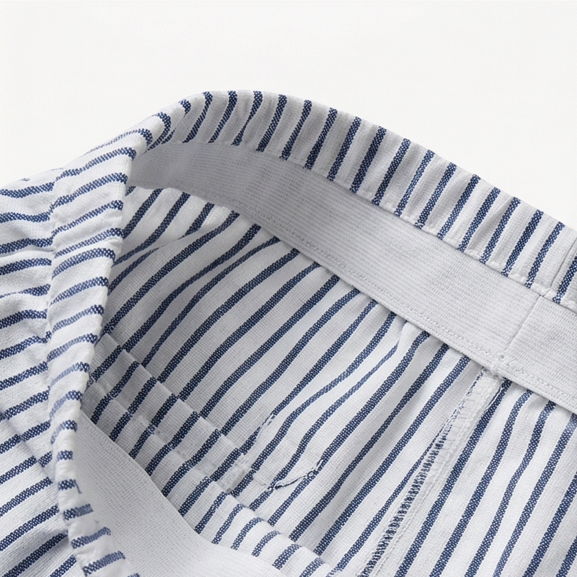 Coastlyn – Pantaloni a righe da donna con rifinitura a bottoni