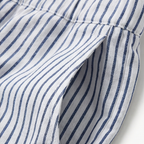 Coastlyn – Pantaloni a righe da donna con rifinitura a bottoni