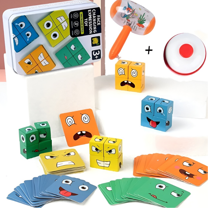 Gioco educativo in legno – Sviluppa le emozioni e le abilità motorie del tuo bambino