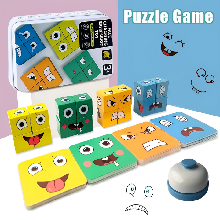 Gioco educativo in legno – Sviluppa le emozioni e le abilità motorie del tuo bambino