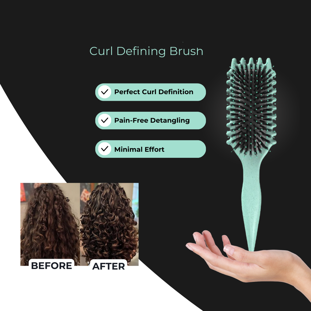 Spazzola per capelli per boccoli definiti senza crespo