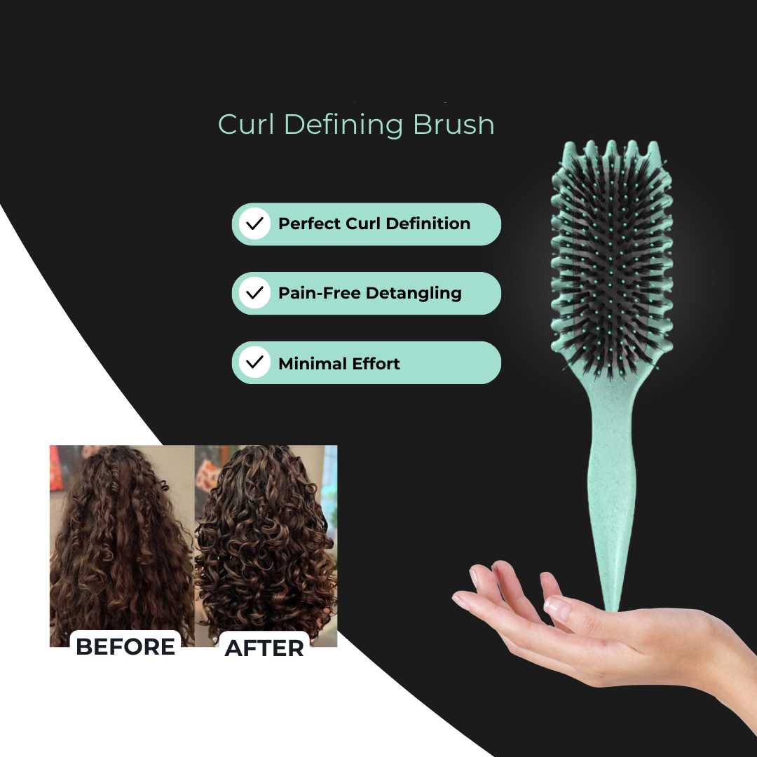 Spazzola per capelli per boccoli definiti senza crespo