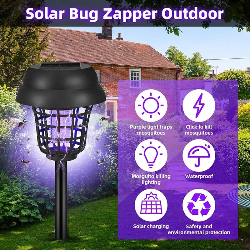 Solavex Trappola per Zanzare Solare & Luce LED | Impermeabile IP65 | Giardino & Terrazza | Insetticida