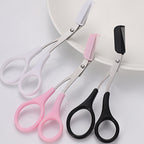 SHARPMATE - Forbici per sopracciglia in acciaio inossidabile con rifinitore a mini pettine