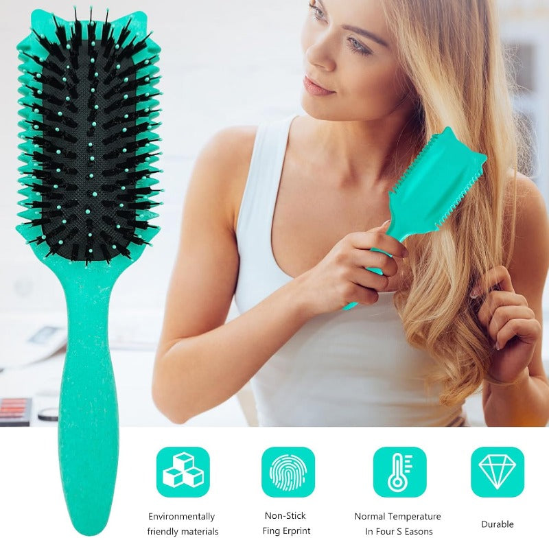 Spazzola Multifunzionale per Capelli Ricci – Districa, Definisce & Liscia