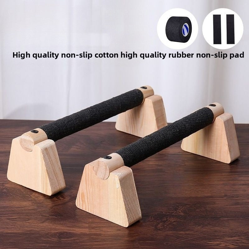 PARELLA BARS – Barre di spinta parallele in legno per un allenamento di forza stabile a casa