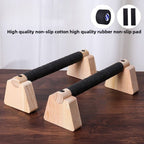 PARELLA BARS – Barre di spinta parallele in legno per un allenamento di forza stabile a casa