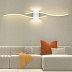 Lumivora Wave LED Applique | Design a Onde Moderno | Risparmio Energetico & Stile | 60×15 cm | Luce Calda, Senza Abbagliamento
