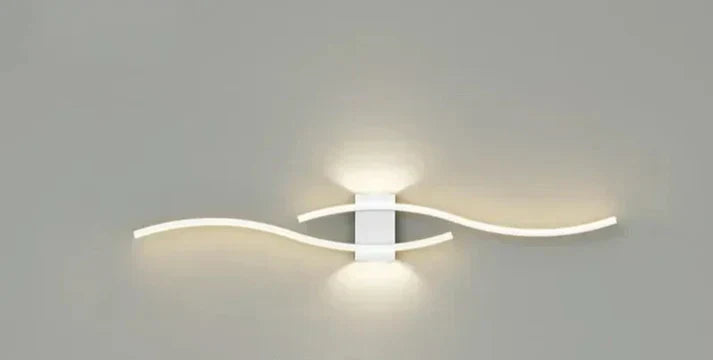 Lumivora Wave LED Applique | Design a Onde Moderno | Risparmio Energetico & Stile | 60×15 cm | Luce Calda, Senza Abbagliamento