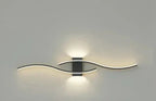 Lumivora Wave LED Applique | Design a Onde Moderno | Risparmio Energetico & Stile | 60×15 cm | Luce Calda, Senza Abbagliamento