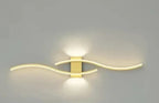 Lumivora Wave LED Applique | Design a Onde Moderno | Risparmio Energetico & Stile | 60×15 cm | Luce Calda, Senza Abbagliamento