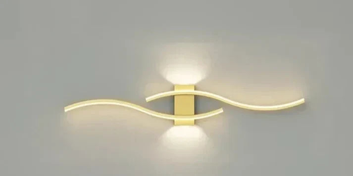Lumivora Wave LED Applique | Design a Onde Moderno | Risparmio Energetico & Stile | 60×15 cm | Luce Calda, Senza Abbagliamento