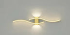 Lumivora Wave LED Applique | Design a Onde Moderno | Risparmio Energetico & Stile | 60×15 cm | Luce Calda, Senza Abbagliamento