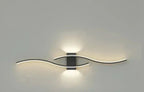 Lumivora Wave LED Applique | Design a Onde Moderno | Risparmio Energetico & Stile | 60×15 cm | Luce Calda, Senza Abbagliamento