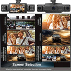 Dash Cam Wireless per Auto Anteriore e Posteriore con Visione Notturna