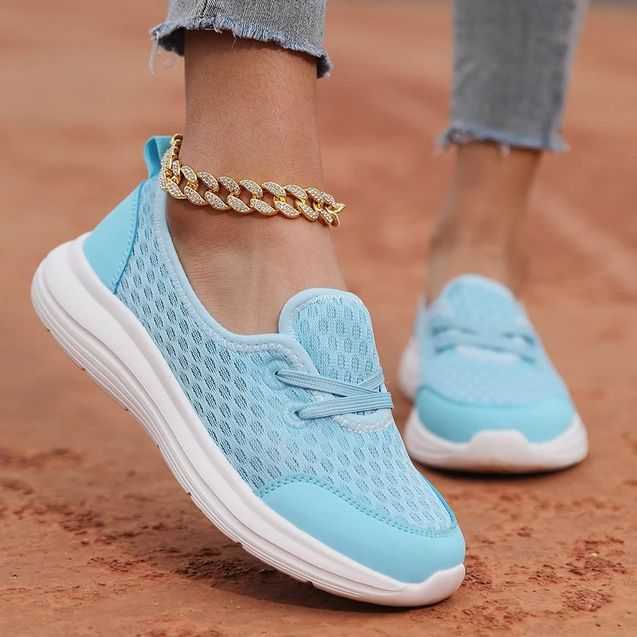 Scarpe ortopediche comfort in rete con suola morbida da donna