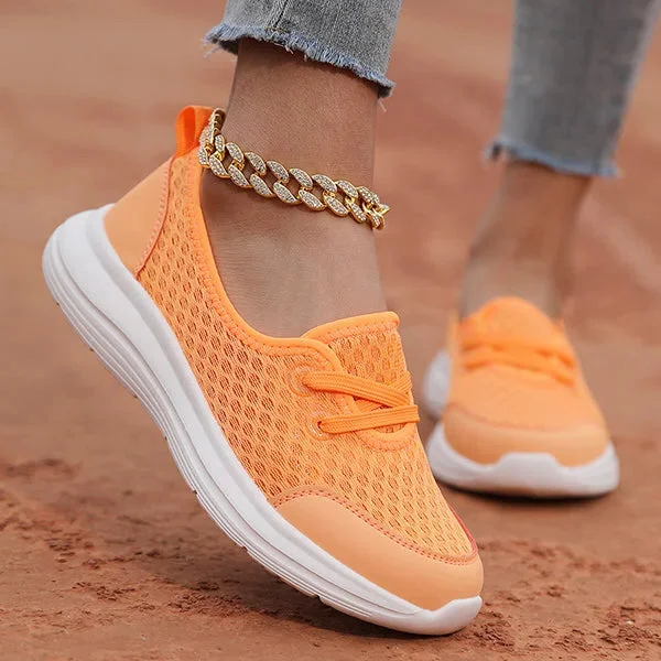 Scarpe ortopediche comfort in rete con suola morbida da donna