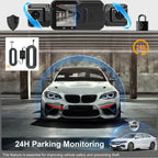 Dash Cam Wireless per Auto Anteriore e Posteriore con Visione Notturna