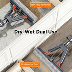 CLEANFLOW - Mop a strizzatore con spugna ad alta assorbenza per bagno e pavimenti