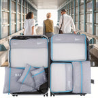 JOURNEASY - Set di 7 Borse Organizzatrici per Valigia Portatile per Viaggi
