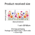 ✨ULTIMO GIORNO: 70% DI SCONTO! - 💐 Adesivo per Finestra con Bouquet Floreale Colorato 🖼️ (Rimovibile senza lasciare segni)