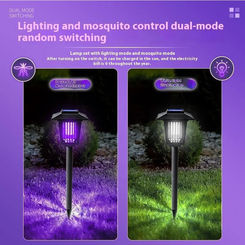 Solavex Trappola per Zanzare Solare & Luce LED | Impermeabile IP65 | Giardino & Terrazza | Insetticida