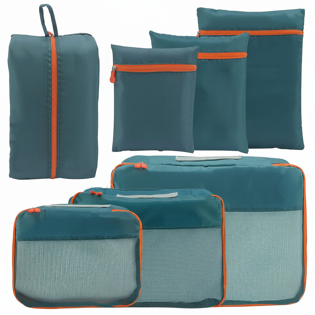 JOURNEASY - Set di 7 Borse Organizzatrici per Valigia Portatile per Viaggi
