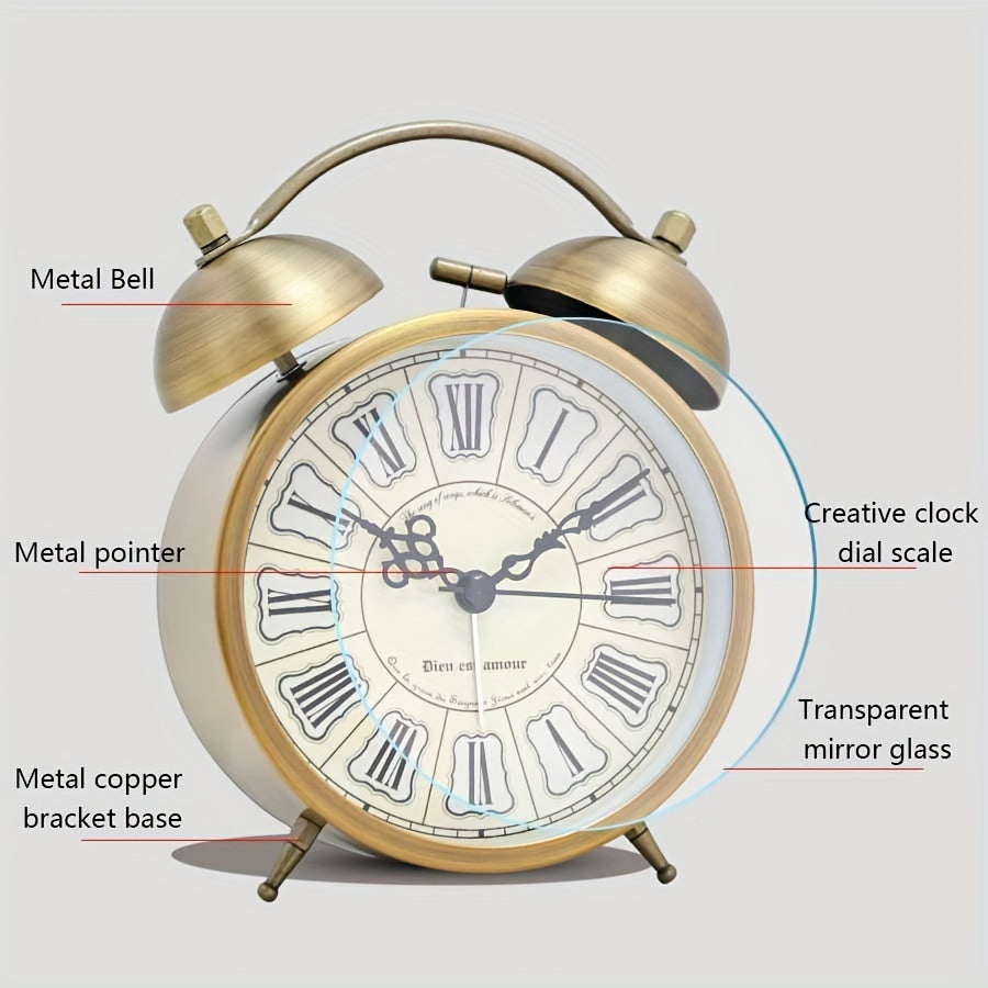 NORDIBELL – Orologio Alarm Luminosa Vintage Scandinavo