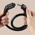 BIKEGUARD - Lucchetto di Sicurezza in Acciaio con Codice a 4 Cifre