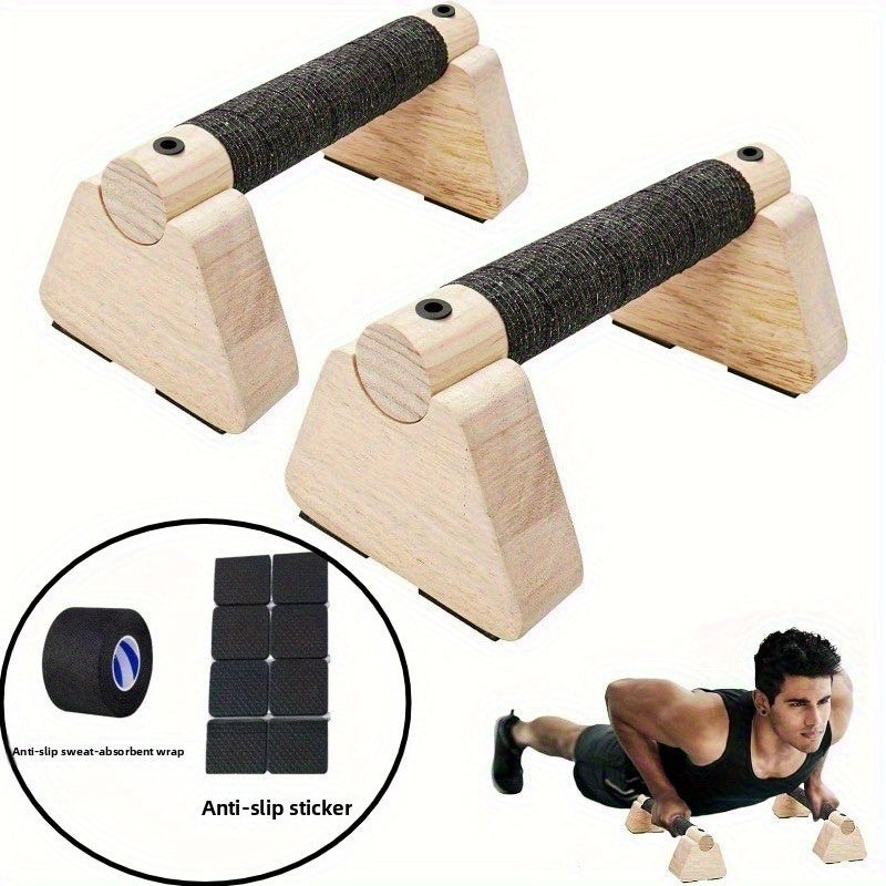 PARELLA BARS – Barre di spinta parallele in legno per un allenamento di forza stabile a casa