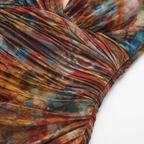 Elowen – Abito midi arricciato da donna in acquerello