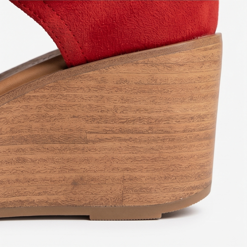Elsera – Wedge con punta aperta e dettaglio fibbia