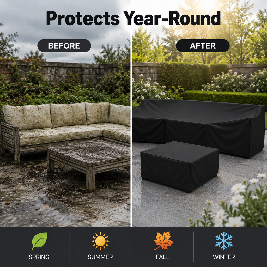 EVERDRAPE - Copertura per mobili con protezione UV e pioggia per mobili da giardino