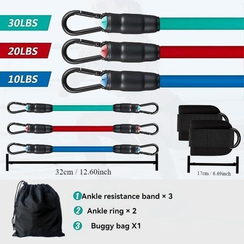 Set di Bande di Resistenza per Caviglie da 5 Pezzi