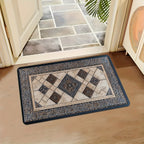 STYLEHAVEN - Tappeto d'ingresso con bordo geometrico lavabile in lavatrice