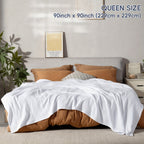 CLOUDSOFT - Coperta in Cotone Ultra-Morbido per Comfort Traspirante Quotidiano