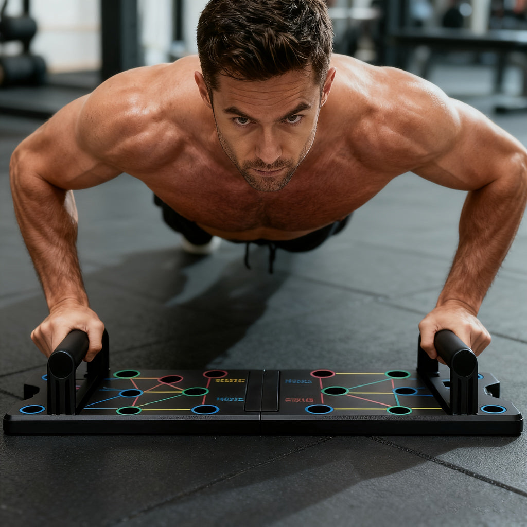 PUSHMASTER BOARD – Sistema di allenamento multifunzionale per flessioni per allenamenti a corpo intero