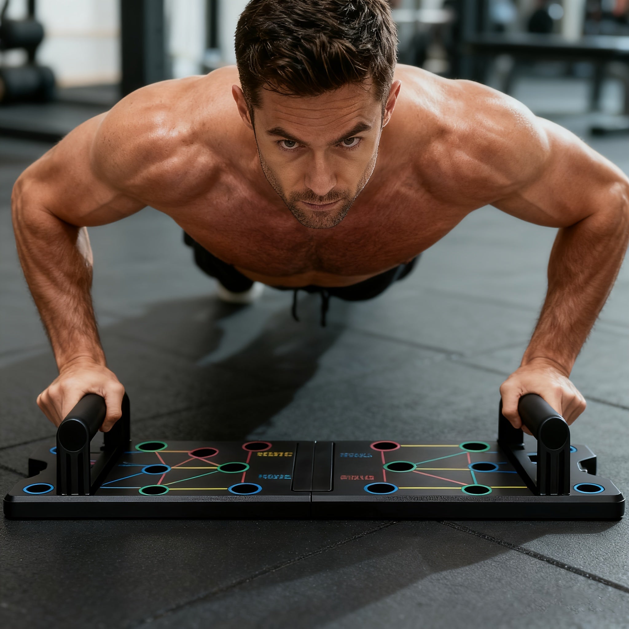 PUSHMASTER BOARD – Sistema di allenamento multifunzionale per flessioni per allenamenti a corpo intero