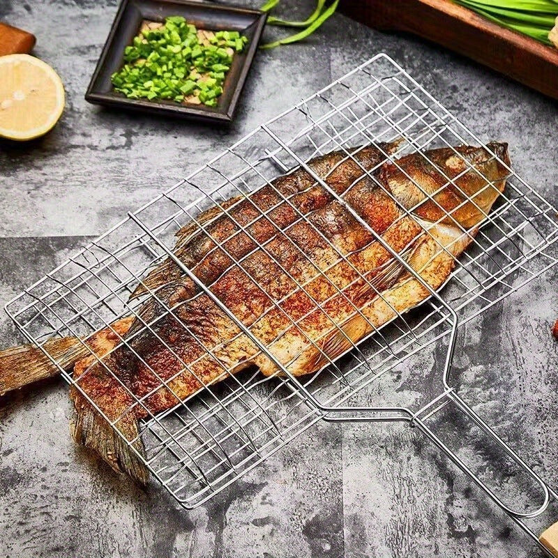 GRILLGRID – Cestino BBQ di Grande Capacità per un Controllo Uniforme della Grigliatura all'Aperto