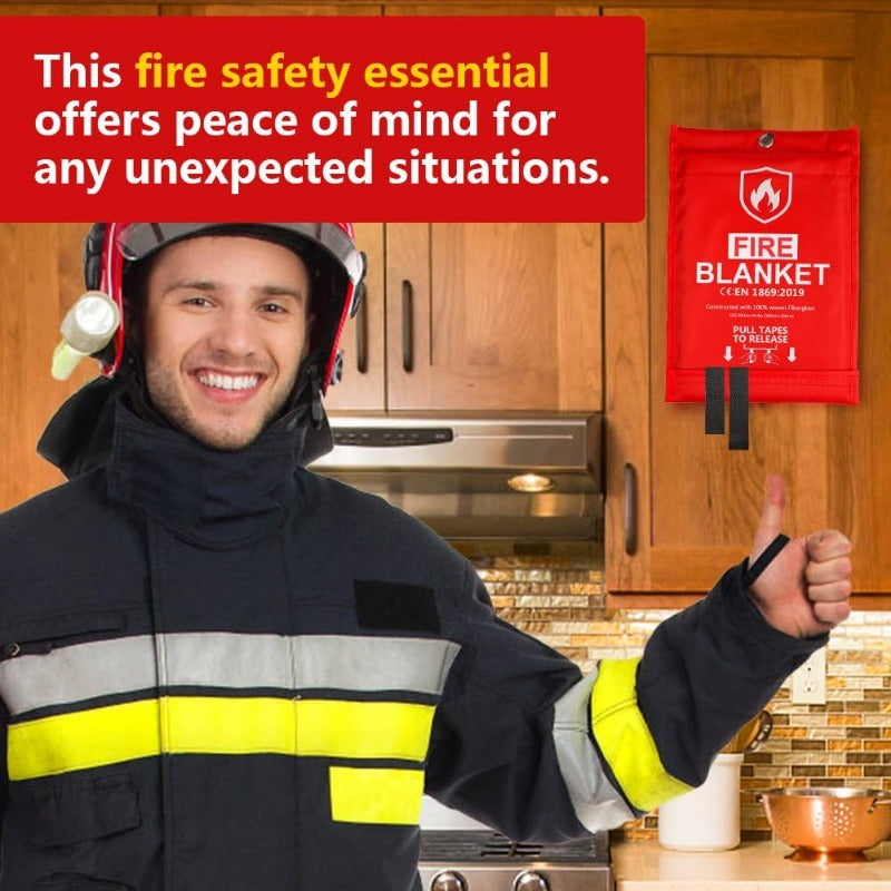 Coperta Antincendio Multiuso | Sicurezza Antincendio Essenziale per Casa e All'aperto