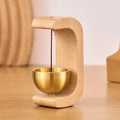Zenvane – Campanello da Porta in Legno con Base Magnetica