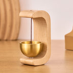Zenvane – Campanello da Porta in Legno con Base Magnetica