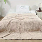 CLOUDNEST – Coperta in Garza di Cotone Ultra-Traspirante a 6 Strati per Comfort Tutto l'Anno
