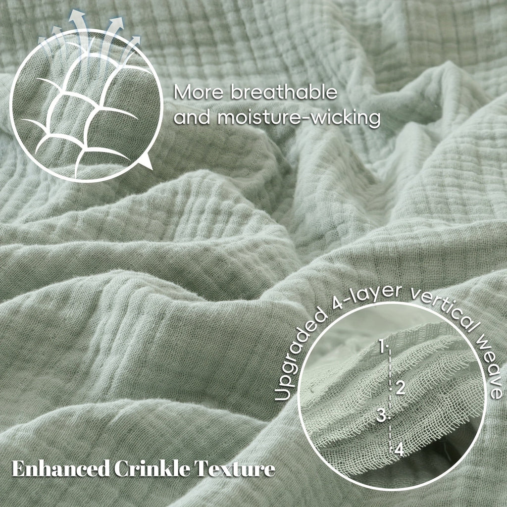 CLOUDSOFT - Coperta in Cotone Ultra-Morbido per Comfort Traspirante Quotidiano