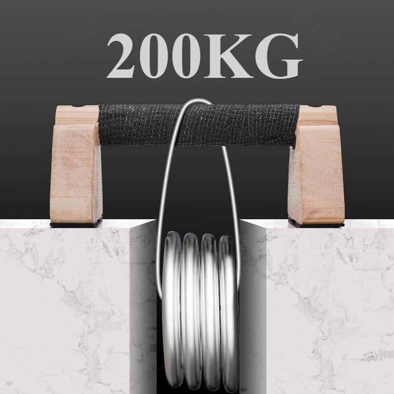 PARELLA BARS – Barre di spinta parallele in legno per un allenamento di forza stabile a casa