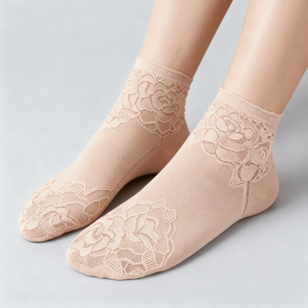 Feeluxe - Calze Eleganti in Pizzo per Donne