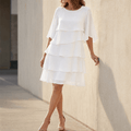 Florelle – Abito a Righe con Balze per Donna