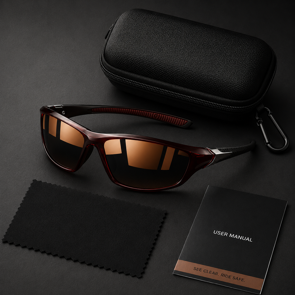GLAREBLOCK – Occhiali da sole sportivi polarizzati con protezione UV400